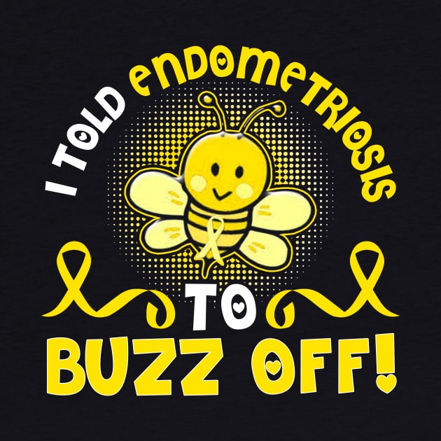 funny endometriosis bee warrior by TeesCircle